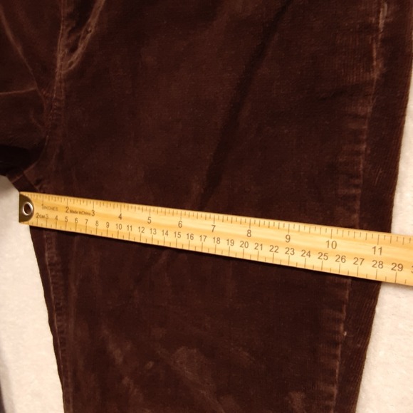 Gloria Vanderbilt Womans Corduroy Pants Sz.10/Brown 26"Inseam/Flared/Cotton Blnd - Picture 9 of 10